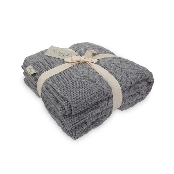 Copriletto grigio scuro Tufalo, 130 x 170 cm - Homemania Decor-image-1