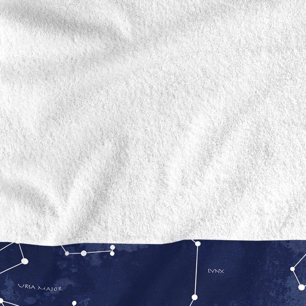 Set di 2 asciugamani in cotone Cosmos - Blanc-image-1