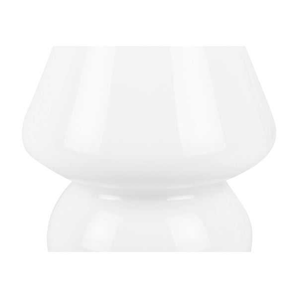 Lampada da tavolo in vetro bianco Vetro, altezza 18 cm - Leitmotiv-image-4