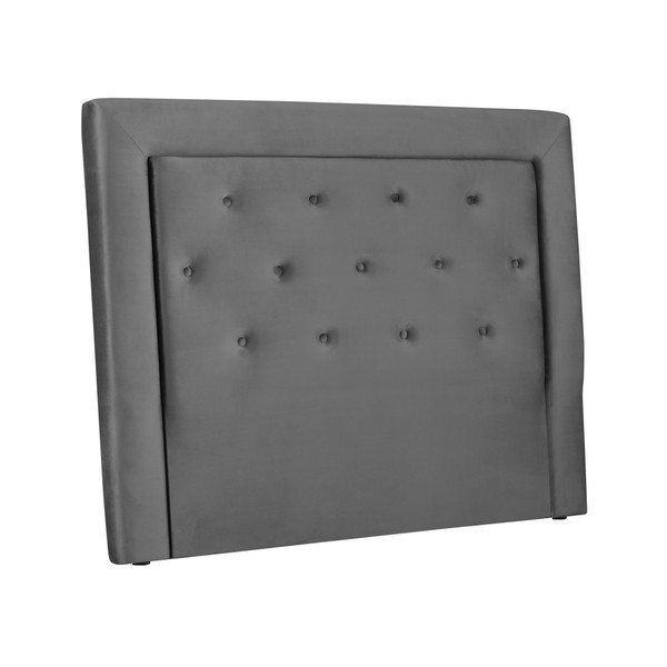 Šedé čelo postele Cosmopolitan Design Cloud, šířka 140 cm