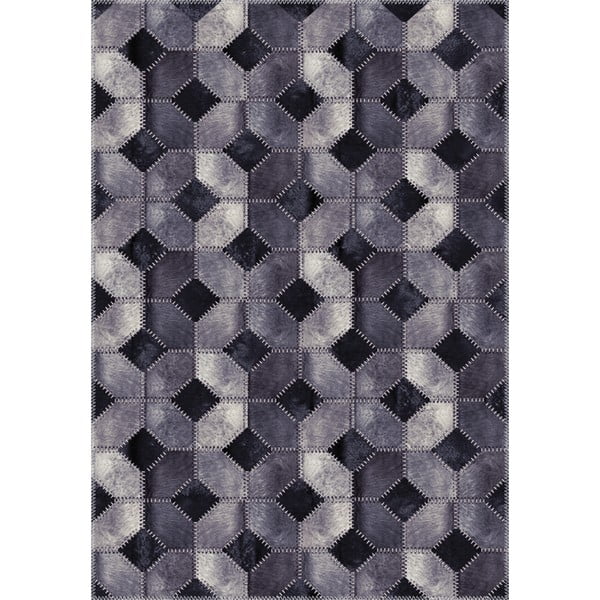 Tappeto grigio Hugo, 80 x 120 cm - Vitaus