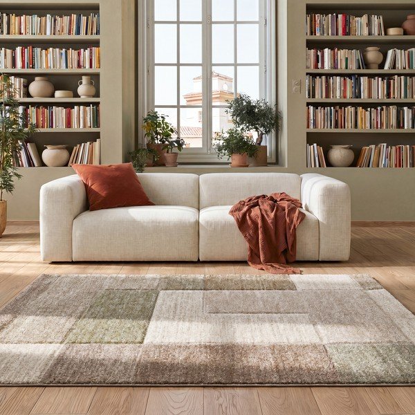 Tappeto color kaki/beige 160x235 cm Teva – Universal-image-1