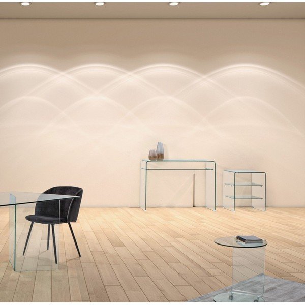 Tavolo consolle in vetro 35x110 cm Iride – Bizzotto-image-1