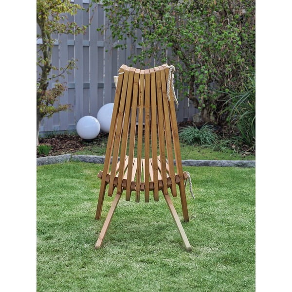 Sedia da giardino in legno in colore naturale Falun - Garden Pleasure-image-4