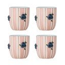 Tazze in set per cappuccino rosa in ceramica 4 pz 235 ml Carry – Bloomingville