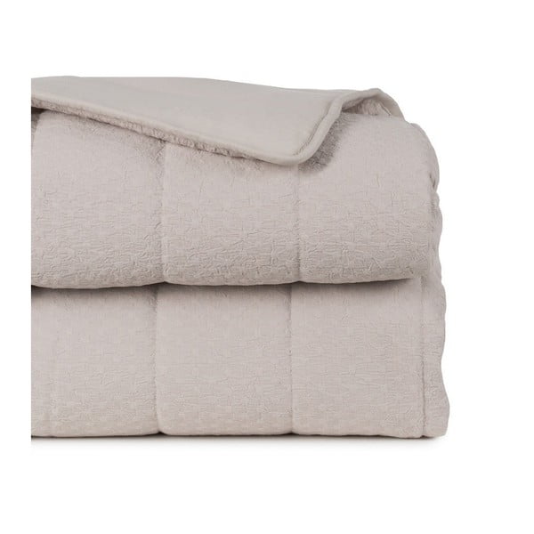 Copriletto beige con rivestimento trapuntato 240x260 cm – Ixia