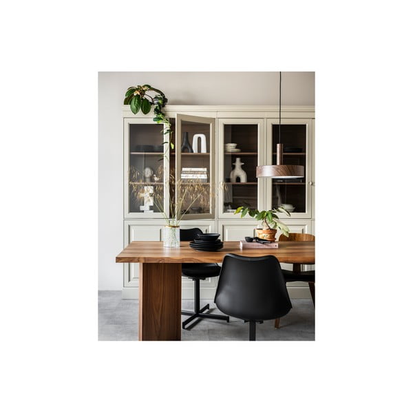 Vetrina grigia in pino massiccio 105x215 cm Chow – vtwonen-image-1