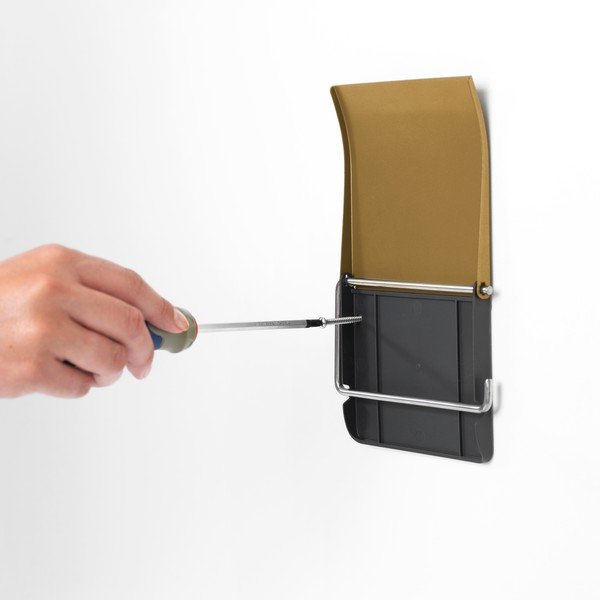 Porta carta igienica da parete dorato in acciaio ReNew – Brabantia-image-2