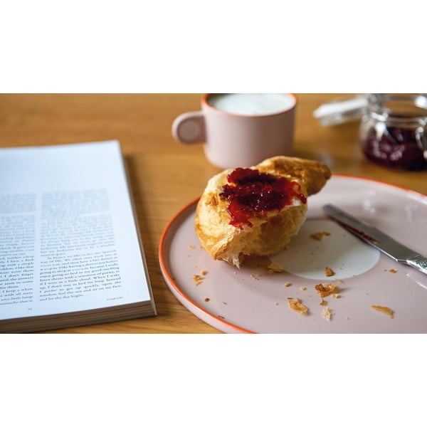 Set di tazze e piatti in gres rosa, 250 ml Greta - Remember-image-2