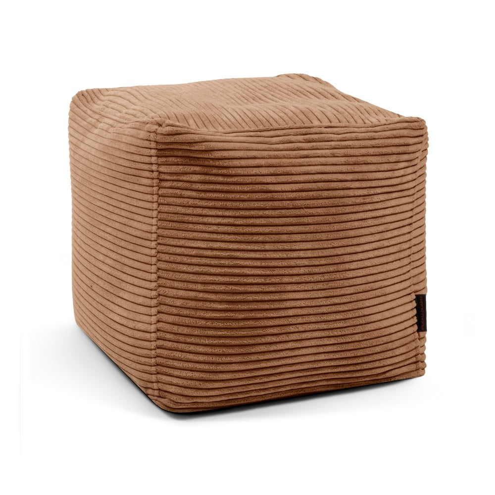 Puof a sacco marrone con rivestimento in velluto a coste Up! MooG – SLOWDOWN | Pouf a sacco