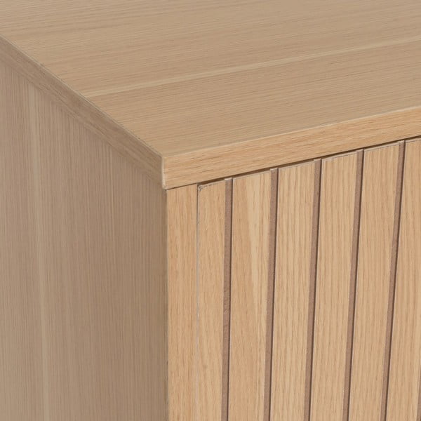 Mobile TV di colore naturale con effetto rovere 120x45x40 cm Mid-Lines – Casa Selección-image-3