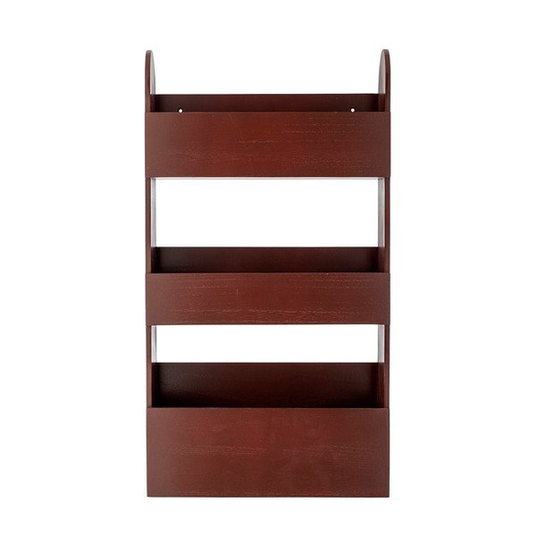 Libreria per bambini rossa in legno di paulownia massiccio 38x70x12 cm Moris – Bloomingville Mini-image-2