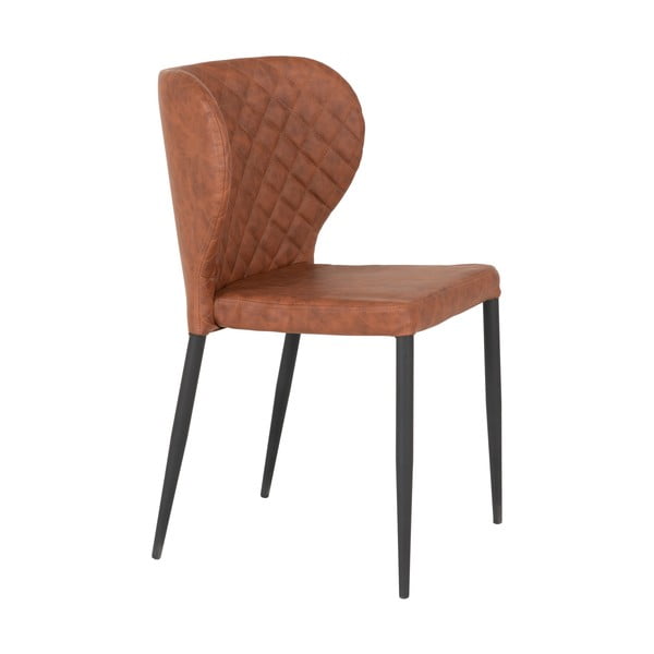 Sedie da pranzo marrone cognac in un set di 4 pezzi Pisa - House Nordic-image-2