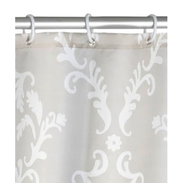 Tenda da doccia grigia con finitura antimuffa , 180 x 200 cm Baroque - Wenko-image-2