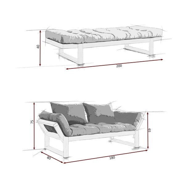 Pohovka Karup Edge Black/Orange-image-4