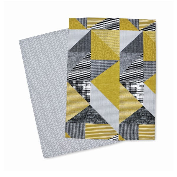 Set di strofinacci in cotone 2 pz 50x70 cm Larsson Geo – Catherine Lansfield