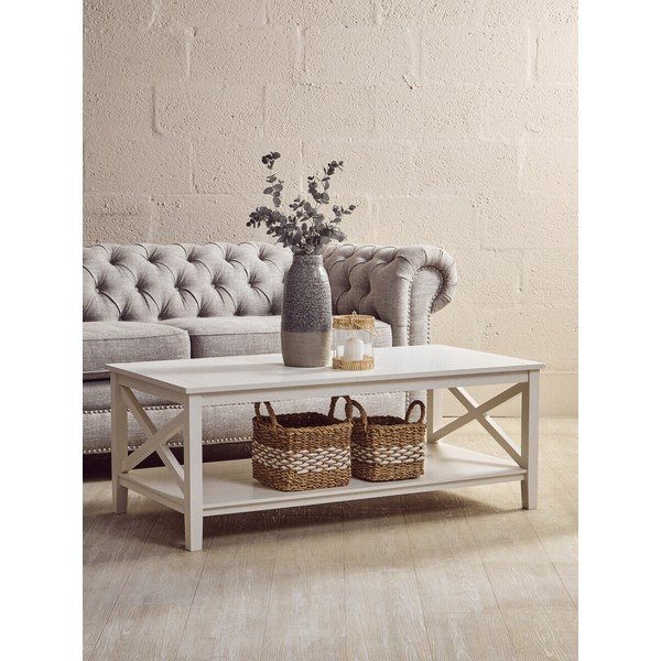 Tavolino da salotto bianco 60x120 cm Heritage – Premier Housewares-image-3