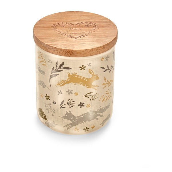 Barattolo da tè in ceramica con coperchio in bambù , 500 ml Woodland - Cooksmart ®
