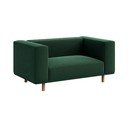 Poltrona relax in velluto verde scuro Kukumo - Ame Yens