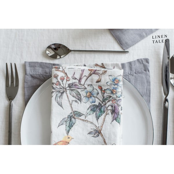 Tovaglia di lino 140x380 cm White - Linen Tales-image-4