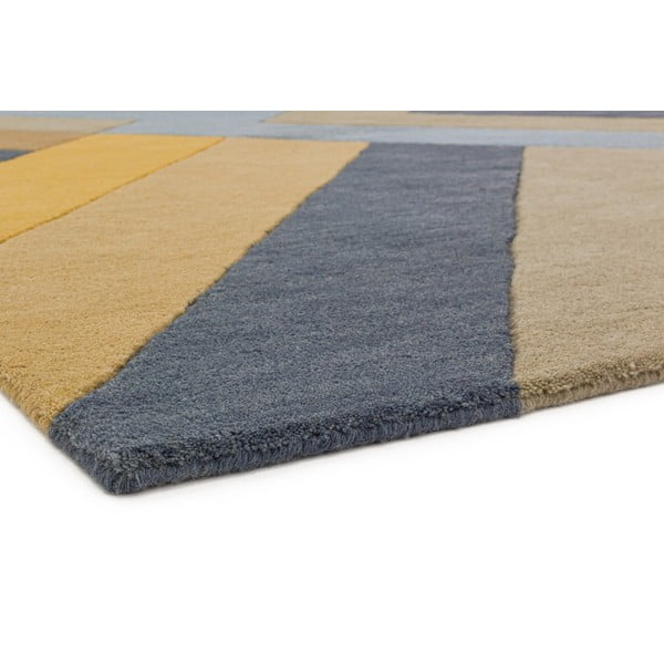 Tappeto grigio e giallo Big Zig, 160 x 230 cm Reef - Asiatic Carpets-image-3