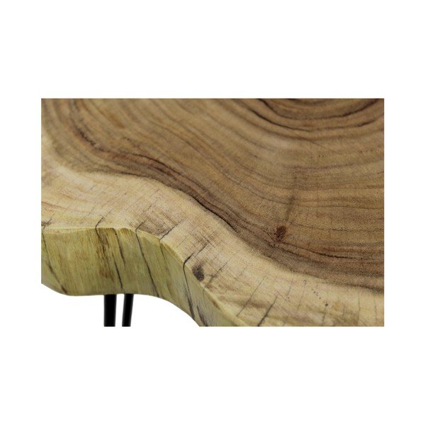 Tavolino in legno di acacia Live Edge, 43 x 45 cm - HSM collection-image-2