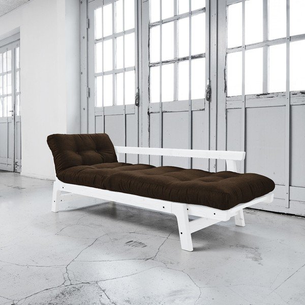 Rozkládací pohovka Karup Step White/Choco Brown-image-2