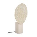 Lampada da tavolo beige in metallo con paralume in metallo (altezza totale 57 cm) Neev – Bizzotto