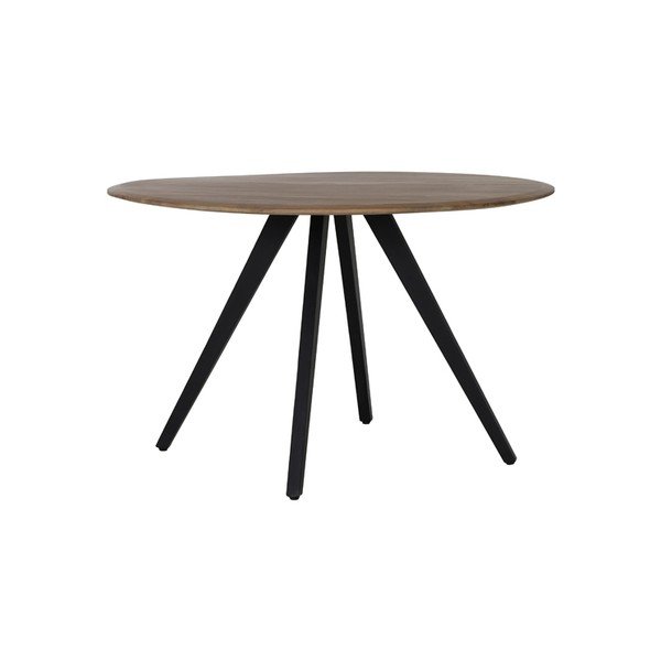Tavolo da pranzo rotondo con piano in acacia naturale ø 120 cm Mimoso - Light & Living-image-4
