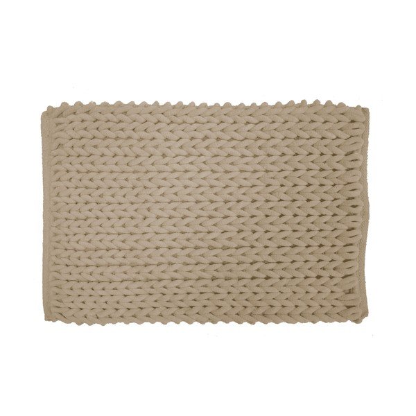 Tappetino per il bagno marrone chiaro 50x80 cm Ariel – douceur d'intérieur