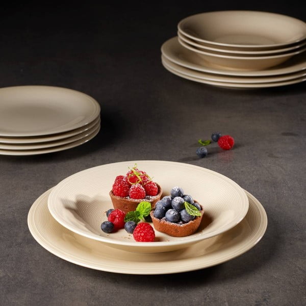 Piatto in porcellana bianca e beige Villeroy & Boch , ø 28,5 cm Like Color Loop - like | Villeroy & Boch-image-2