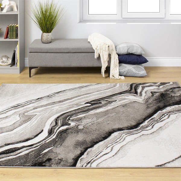 Tappeto grigio e nero Manhattan Empire, 160 x 230 cm - Webtappeti-image-2