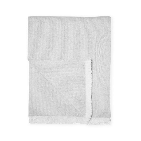 Plaid grigio chiaro con cotone Summer , 140 x 180 cm Linen - Euromant