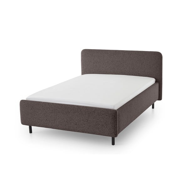 Letto matrimoniale imbottito color antracite rete non inclusa 140x200 cm Primo – Meise Möbel