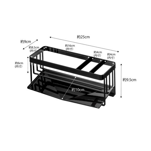 Supporto per detersivi nero in metallo Tower - YAMAZAKI-image-4