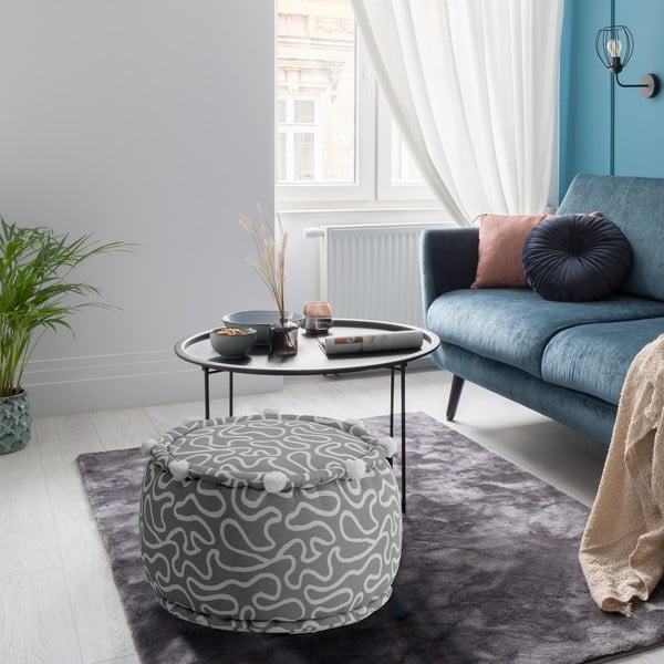 Sgabello grigio chiaro Tangle - Tomasucci-image-2