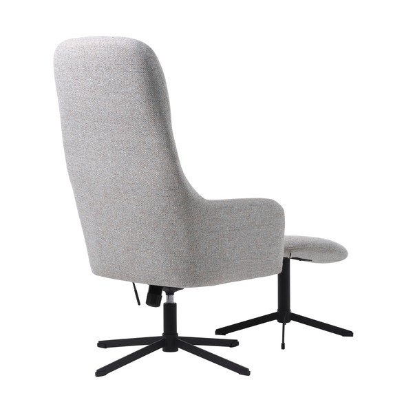 Poltrona da relax grigio chiaro girevole Manning – Unique Furniture-image-3