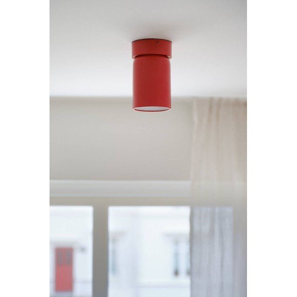 Faretto rosso in metallo con struttura flessibile/con intensità regolabile ø 10,5 cm Ara – Jotex-image-1