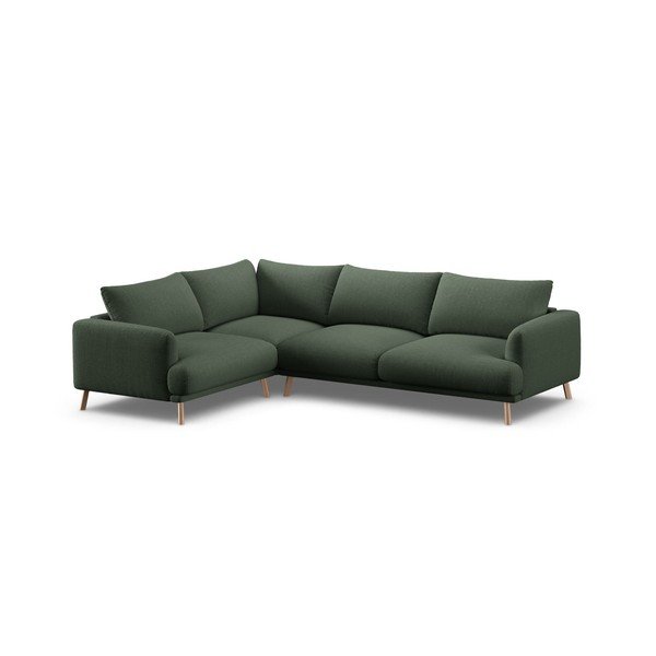 Divano angolare verde (con penisola a sinistra/con chaise lounge) Naomi – Micadoni 