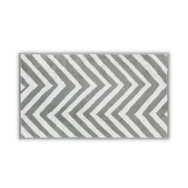 Asciugamano in cotone bianco-grigio 33x33 cm Chevron - Foutastic