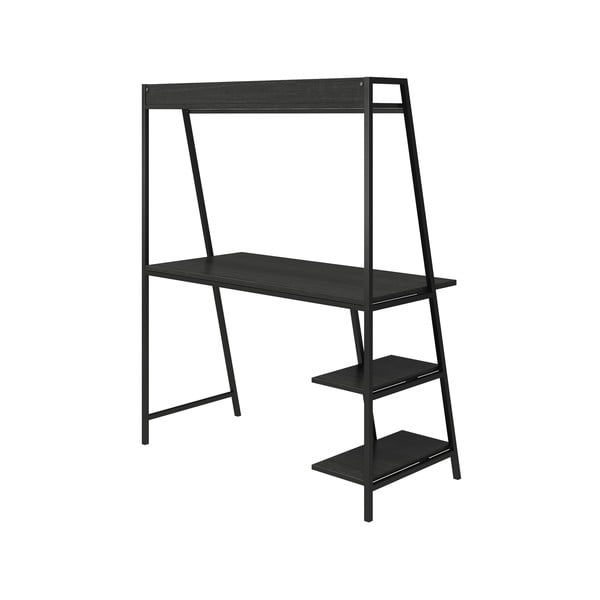 Scrivania a muro con piano effetto rovere 51x111 cm Bushwick - Novogratz-image-4