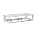 Attaccapanni bianco in legno di quercia con ripiano e 6 ganci Confetti - Rowico