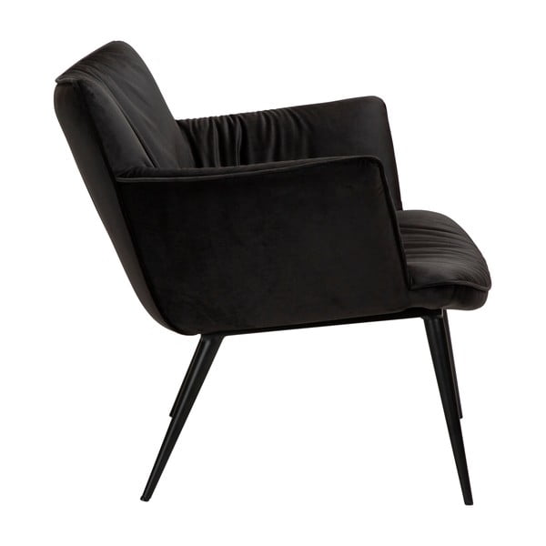 Poltrona in velluto nero Join - DAN-FORM Denmark-image-2