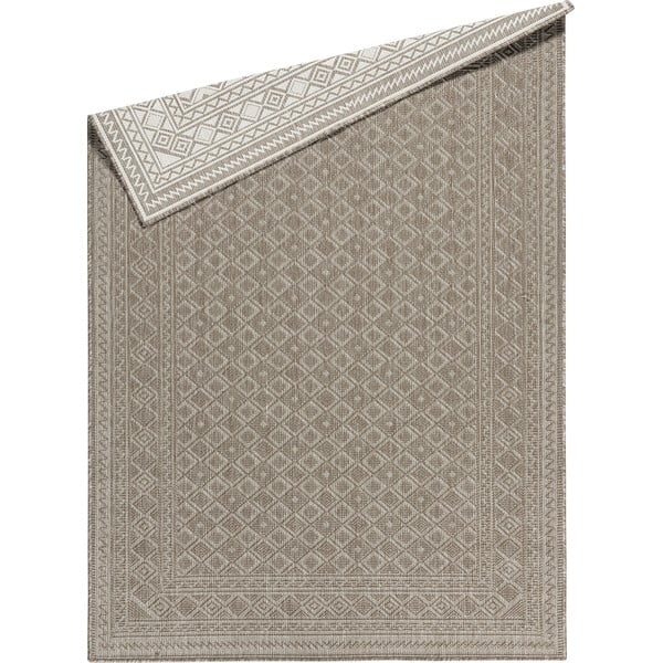 Tappeto per esterni beige 170x120 cm Terrazzo - Floorita-image-2