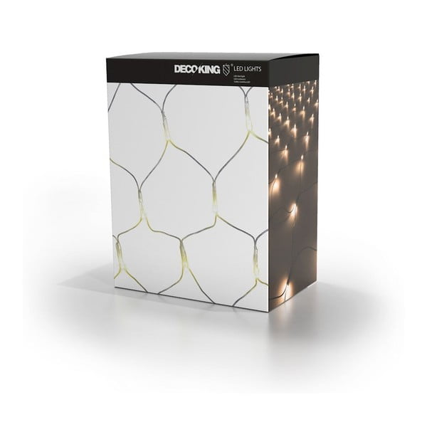 Catena luminosa LED trasparente Web, 200 luci, lunghezza 2 m - DecoKing-image-3