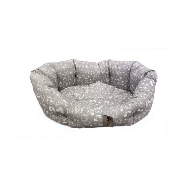 Letto in cotone grigio 75x60 cm Max - Petsy