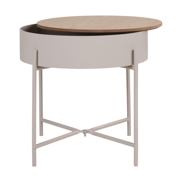 Tavolino rotondo in metallo ø 40 cm Sisco – House Nordic-image-4