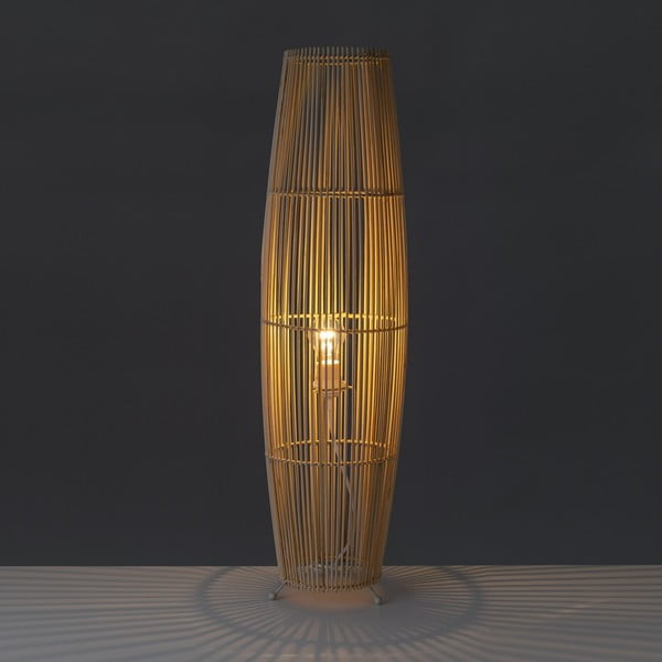 Lampada da terra in colore naturale con paralume in bambù (altezza 88 cm) Natural Way - Casa Selección-image-1