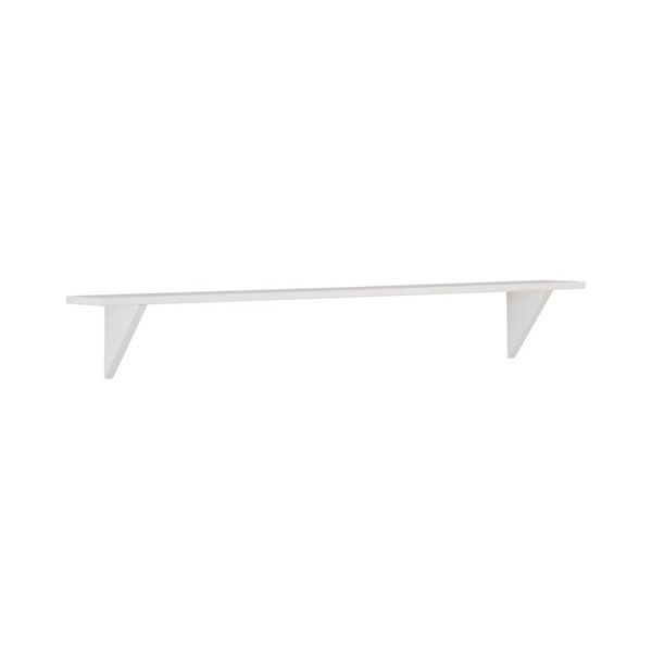 Mensola da parete in legno di pino massiccio bianco Jamie - Støraa-image-1