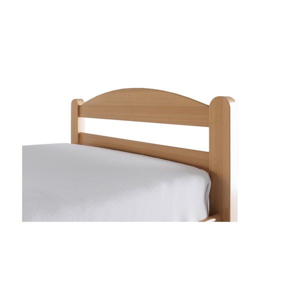 Letto matrimoniale di colore naturale in faggio massiccio con rete inclusa 180x200 cm Bellariva – B.E.S.-image-2